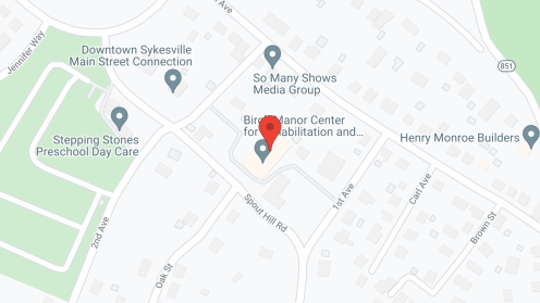 Map of the neighborhood around Transitions Healthcare-Sykesville