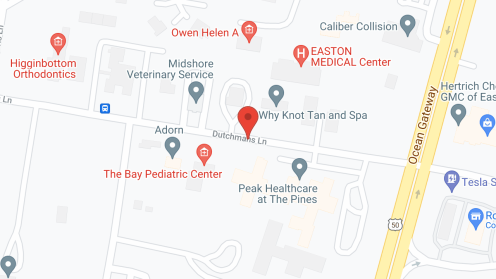 Map of the neighborhood around The Pines