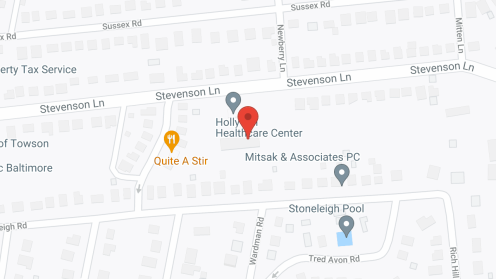 Map of the neighborhood around Holly Hill Manor