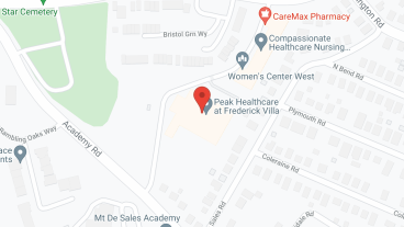 Frederick Villa Nursing Ctr in google map