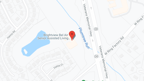 Map of the neighborhood around Brightview Bel Air