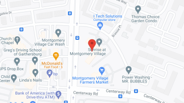 Sunrise of Montgomery Village in google map