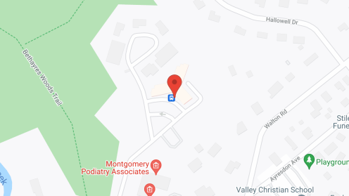 Map of the neighborhood around The Manor and Manor Court