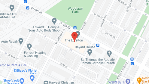 Map of the neighborhood around Lorelton