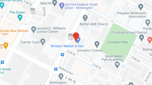 Map of the neighborhood around Windsor Apartments
