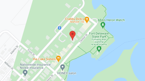 Map of the neighborhood around Governor Bacon Health Ctr