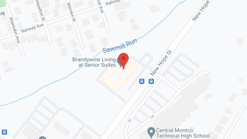 Map of the neighborhood around Brandywine at Senior Suites