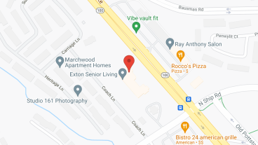 Exton Senior Living in google map