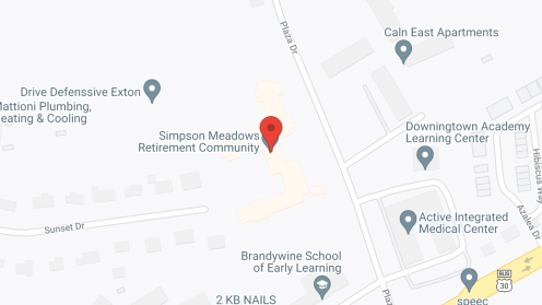 Map of the neighborhood around Simpson Meadows