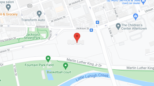 Map of the neighborhood around Little Lehigh Manor