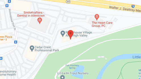 Map of the neighborhood around Rittenhouse Village at Lehigh Valley