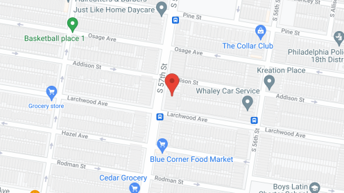 Map of the neighborhood around Morton's Boarding Home