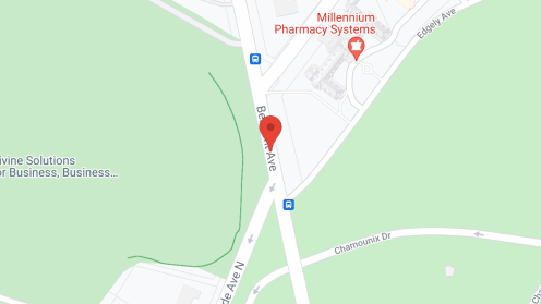 Map of the neighborhood around Simpson House, a CCRC