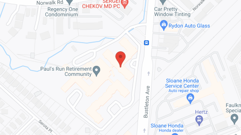 Map of the neighborhood around Paul's Run