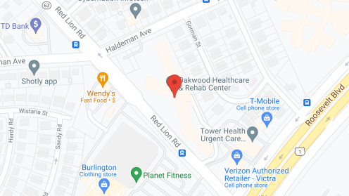 Map of the neighborhood around Oakwood Residence