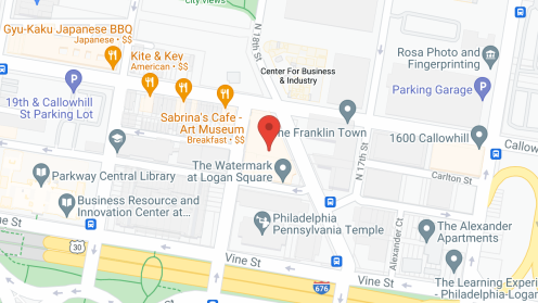 Map of the neighborhood around Fountain View at Logan Square