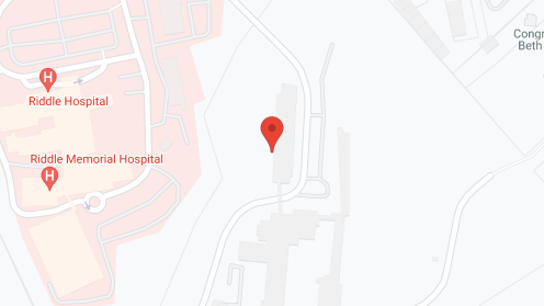 Map of the neighborhood around Riddle Village Life Care