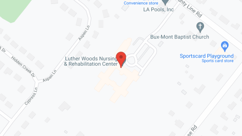Map of the neighborhood around Luther Woods Convalescent Ctr