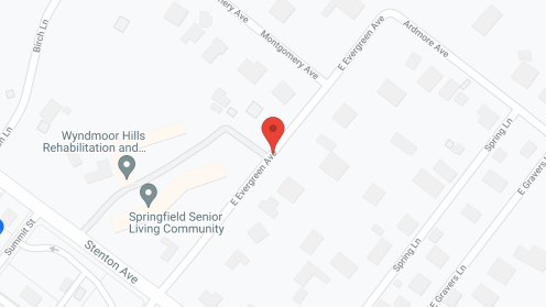 Map of the neighborhood around Springfield Senior Living