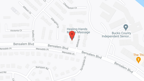 Map of the neighborhood around Juniper Village at Bucks County