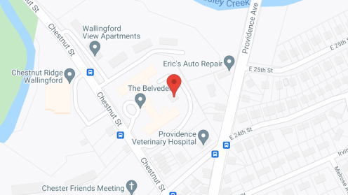 Map of the neighborhood around The Belvedere