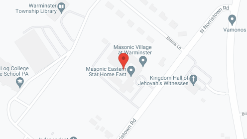 Map of the neighborhood around Masonic Villages at Warminister
