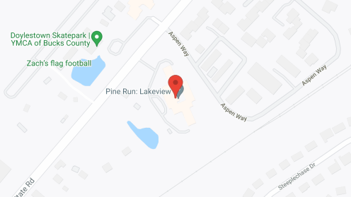 Map of the neighborhood around Pine Run Village