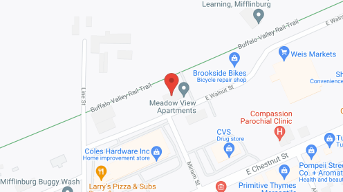 Map of the neighborhood around Meadow View Apartments