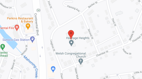 Map of the neighborhood around Heritage Heights Apartments