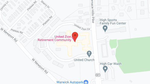 Map of the neighborhood around United Zion Retirement Comm