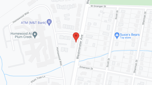 Map of the neighborhood around Homewood At Plum Creek