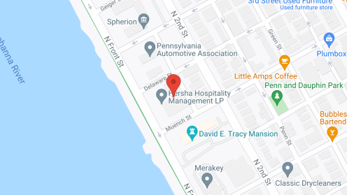 Map of the neighborhood around Susquehanna Center