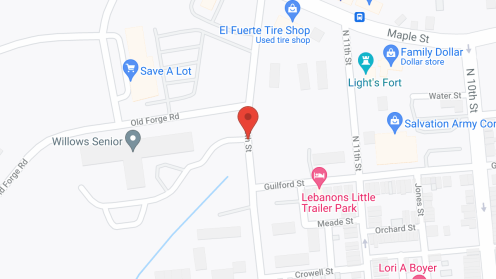 Map of the neighborhood around Brookside Apartments