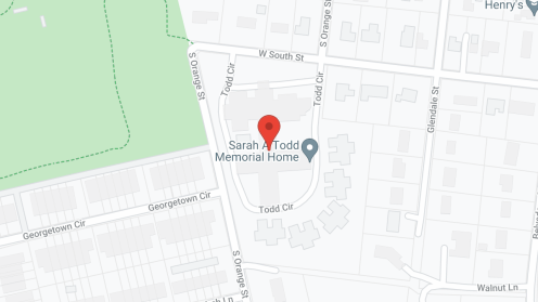 Map of the neighborhood around Sarah A Todd Memorial Home
