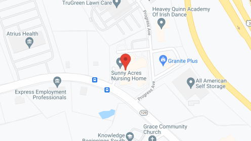 Map of the neighborhood around Sunny Acres Nursing Home