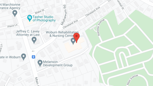 Map of the neighborhood around Salter Woburn Nursing Center