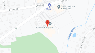 Sunrise of Wayland in google map