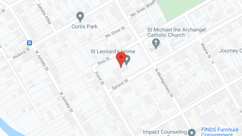 Map of the neighborhood around St Leonard's Home Inc