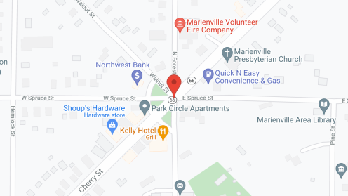 Map of the neighborhood around Snyder Memorial Nursing Home