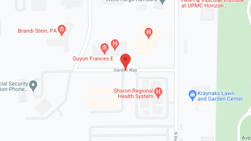 Map of the neighborhood around Garden Way Place