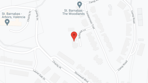 Map of the neighborhood around Arbors At Valencia Woods