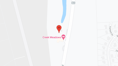 Map of the neighborhood around Creek Meadows