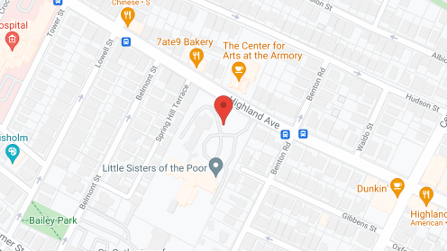 Map of the neighborhood around Jeanne Jugan Residence
