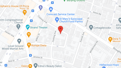 Map of the neighborhood around Cushing Manor Community Inc