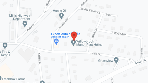 Map of the neighborhood around Willowbrook Manor Rest Home