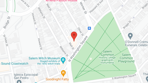 Map of the neighborhood around John Bertram House