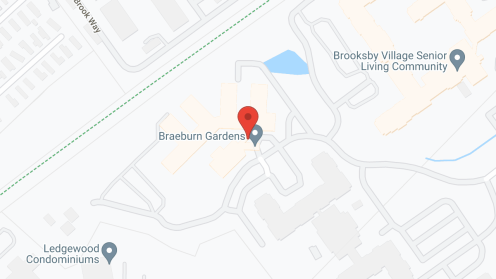 Map of the neighborhood around Brooksby Village