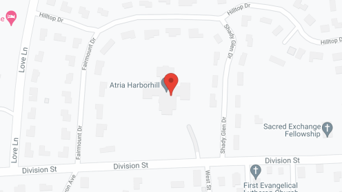 Map of the neighborhood around Atria Harborhill