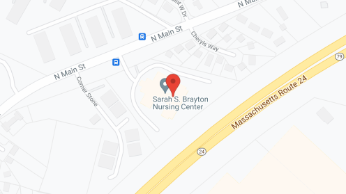 Map of the neighborhood around Sarah S. Brayton Nursing Center