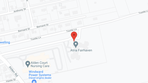 Map of the neighborhood around Atria Fairhaven